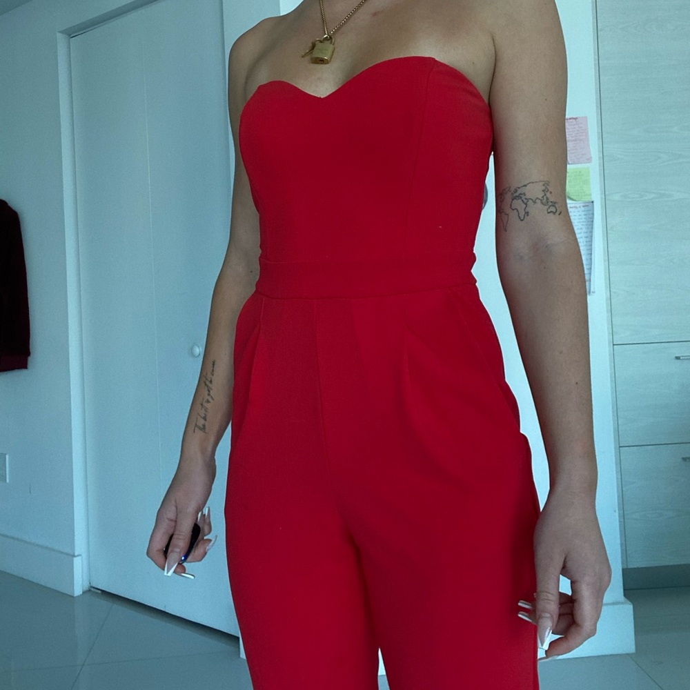 Red jumpsuit from Express